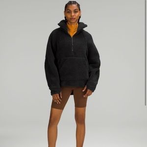 Lululemon scuba oversized fleece funnel neck half-zip *long